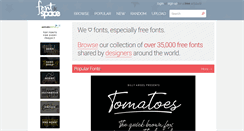 Desktop Screenshot of fontspace.com