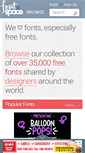 Mobile Screenshot of fontspace.com